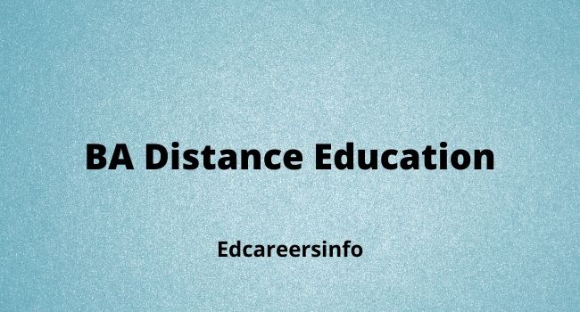 BA Distance Education