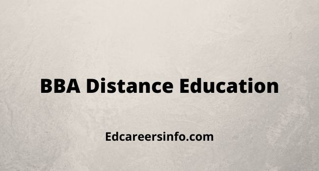 BBA Distance Education