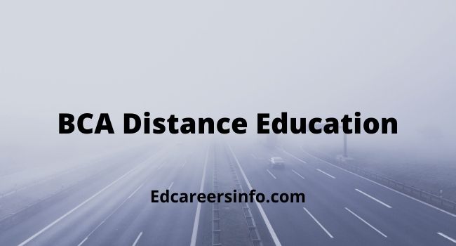 BCA Distance Education