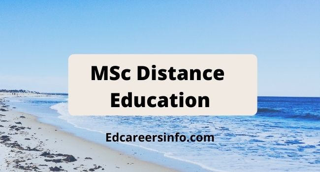 MSc Distance Education