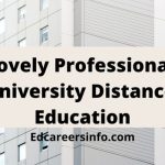 Lovely Professional University Distance Education Admission 2024-25 | UG & PG Courses | Edcareersinfo